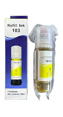 Epson 103 C13T00S44A Sarı Muadil Mürekkep - 1