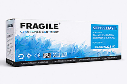 HP 222X/W2221X Fragile muadil Mavi toner (Çipli) - HP