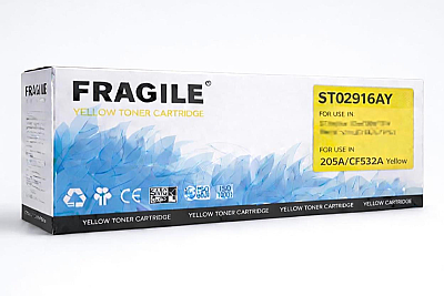 HP CF532A/205A Fragile Sarı muadil toner (Çipli) - 1