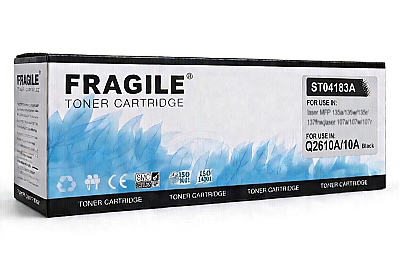 HP Q2610A/10A Fragile muadil toner (Çipli) - 1