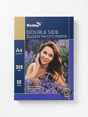 Premium A4 Parlak Çift Taraflı Fotoğraf Kağıdı 300gr 50 Adet - 1