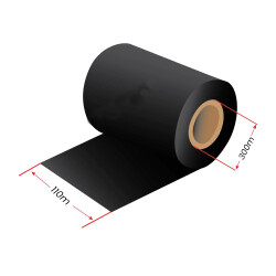 RNF-41FBK Premium Resin Ribbon 110mm x 300m 1 inç Outside - Fragile