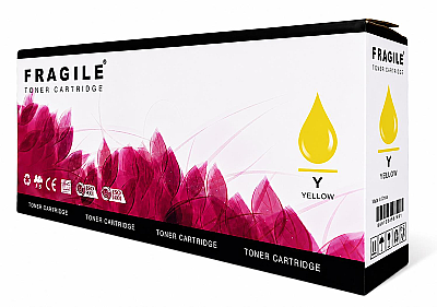 Xerox 6128 Fragile Sarı Muadil Toner (Çipli) - 1